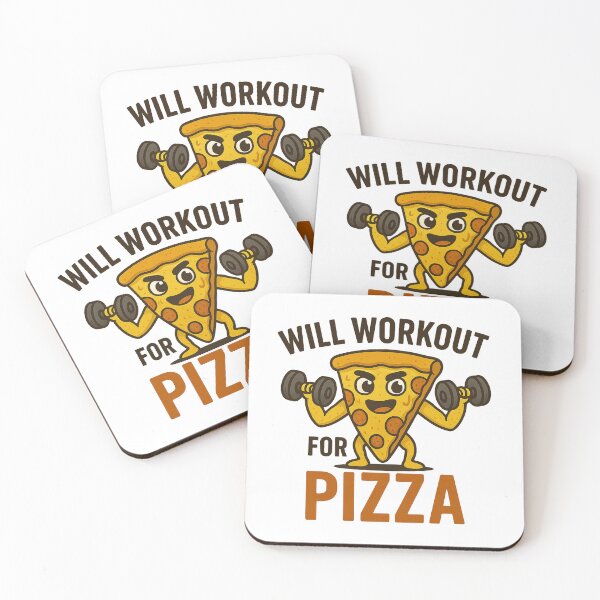 Item preview, Will Workout For Pizza designed and sold by Anupios.