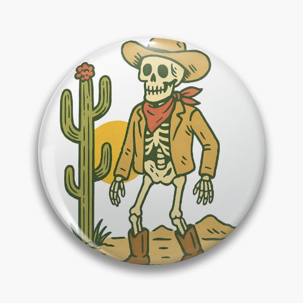Item preview, Cowboy Skull Skeleton with Words Dead West designed and sold by Oh, the HORROR!.