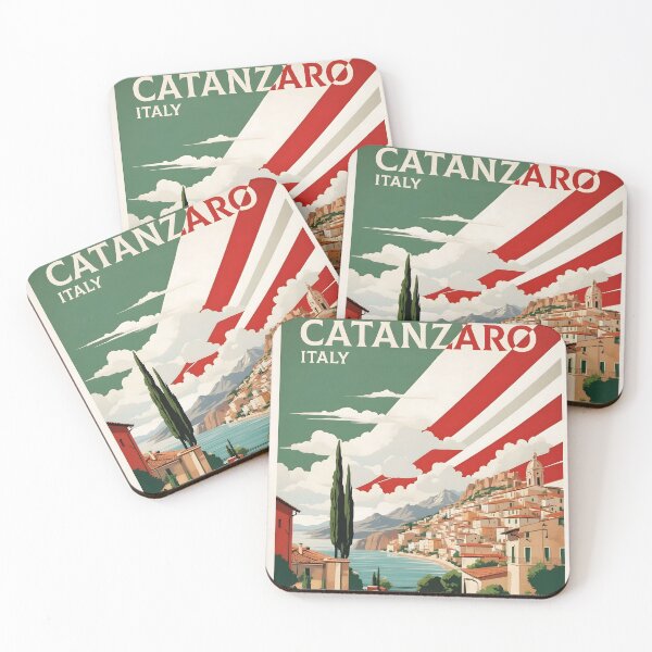Item preview, Catanzaro Italy Vintage Poster Tourism  designed and sold by TravelersGems.