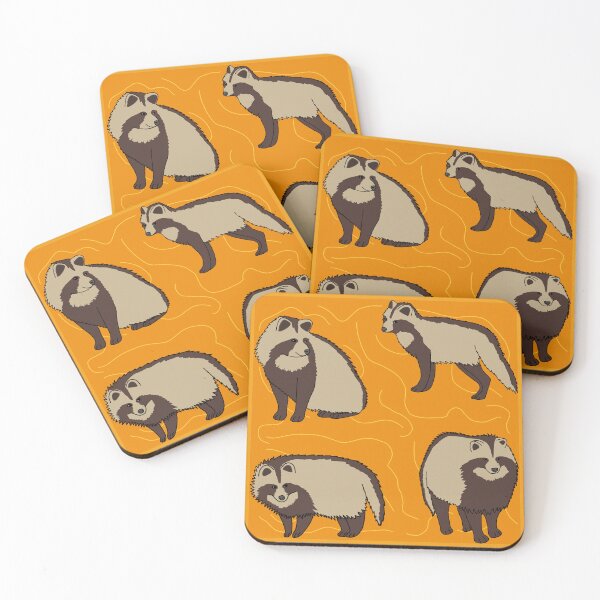 Item preview, Perros mapaches japoneses designed and sold by Leapingdoe.