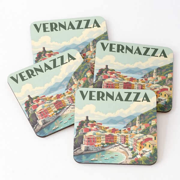 Item preview, Vernazza: Vintage-Style Painterly Travel Poster designed and sold by LSVart.