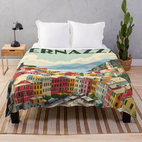 Item preview, Vernazza: Vintage-Style Painterly Travel Poster designed and sold by LSVart.