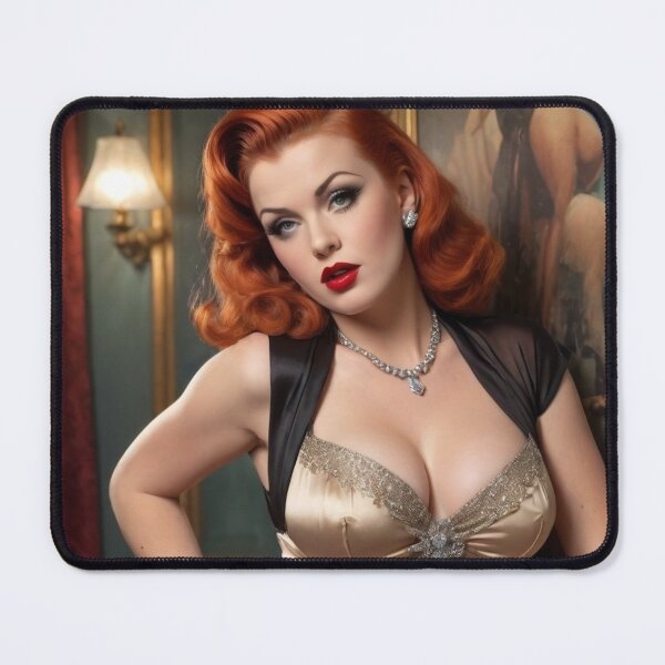 Item preview, 1940's Hollywood Starlet Red Head Pin Up designed and sold by MissSaylor.