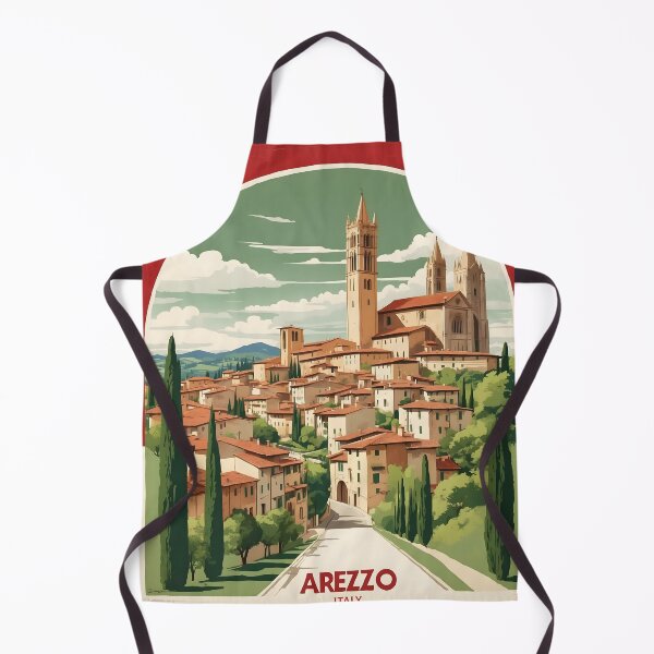 Item preview, Arezzo Italy Vintage Poster Tourism designed and sold by TravelersGems.