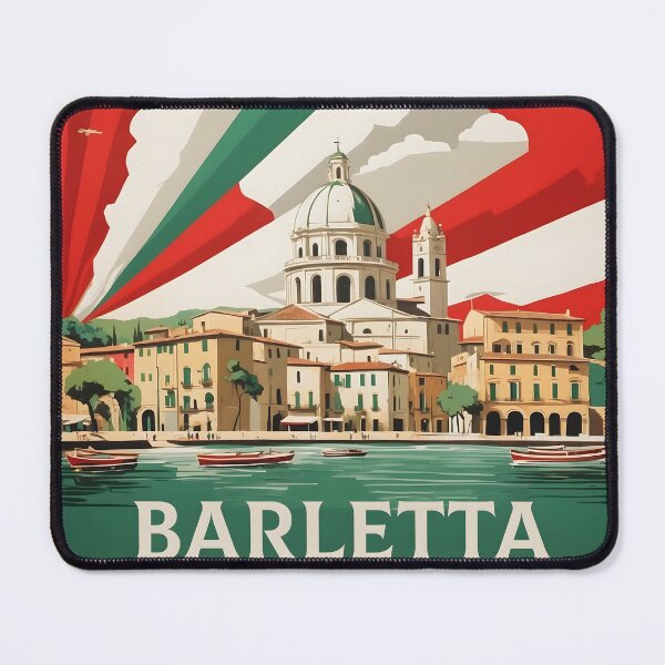Item preview, Barletta Italy Vintage Poster Tourism  designed and sold by TravelersGems.