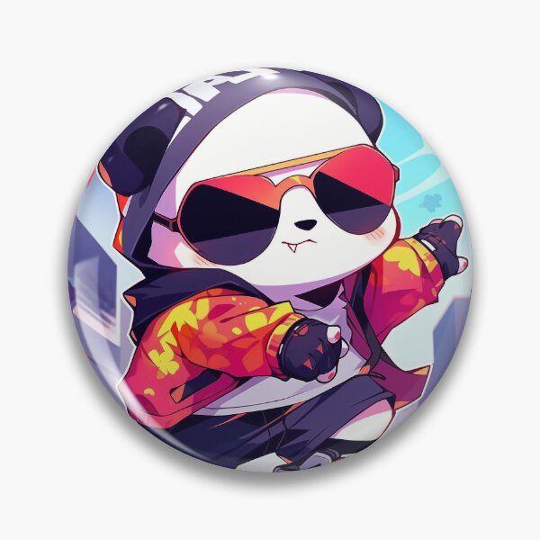 Item preview, Cool Street Style Panda in Urban Cartoon Artwork designed and sold by PaintbrushPlace.
