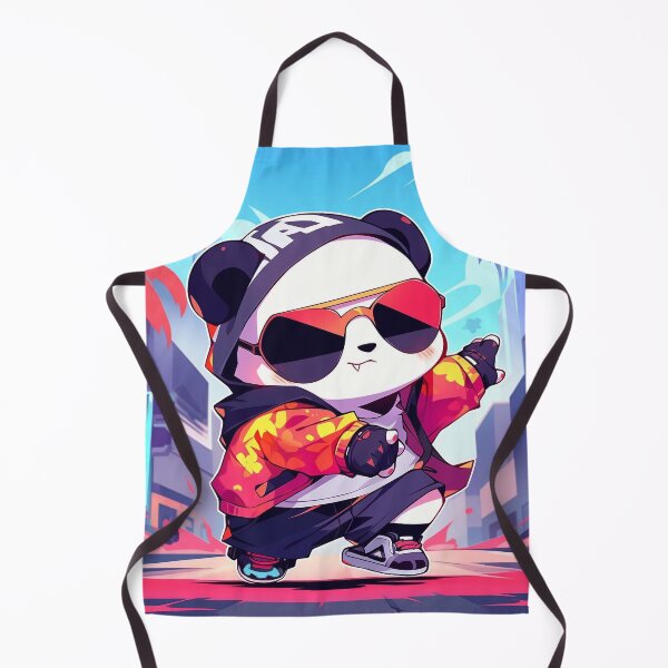 Item preview, Cool Street Style Panda in Urban Cartoon Artwork designed and sold by PaintbrushPlace.