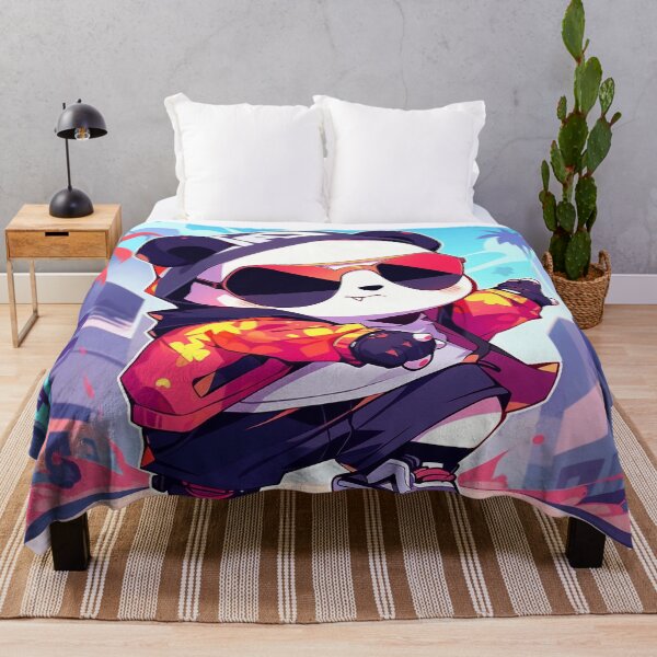 Item preview, Cool Street Style Panda in Urban Cartoon Artwork designed and sold by PaintbrushPlace.
