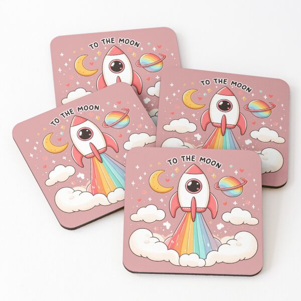 Item preview, "To the moon" cute version designed and sold by piairz-shop.