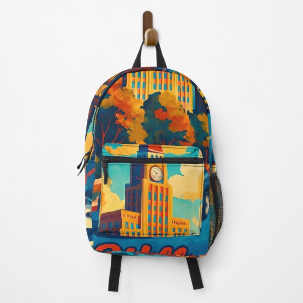Item preview, Williamsburg Brooklyn Art– Vintage Travel Art Featuring Domino Sugar Factory & NYC Skyline designed and sold by TheNumbersGeek.
