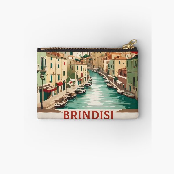 Item preview, Brindisi Italy Vintage Poster Tourism  designed and sold by TravelersGems.