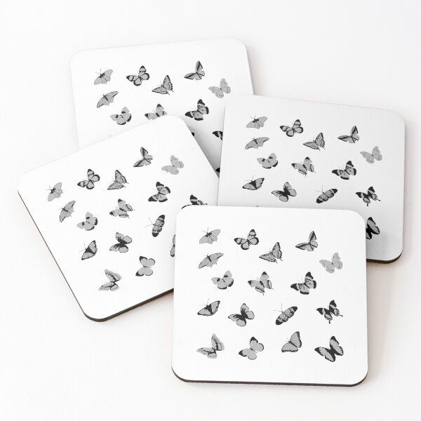 Item preview, Grey butterflies designed and sold by Leapingdoe.