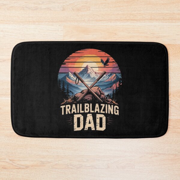 Item preview, Trailblazing Dad Mountain Adventure – Hiking Nature Sunset Retro Design designed and sold by love3617.