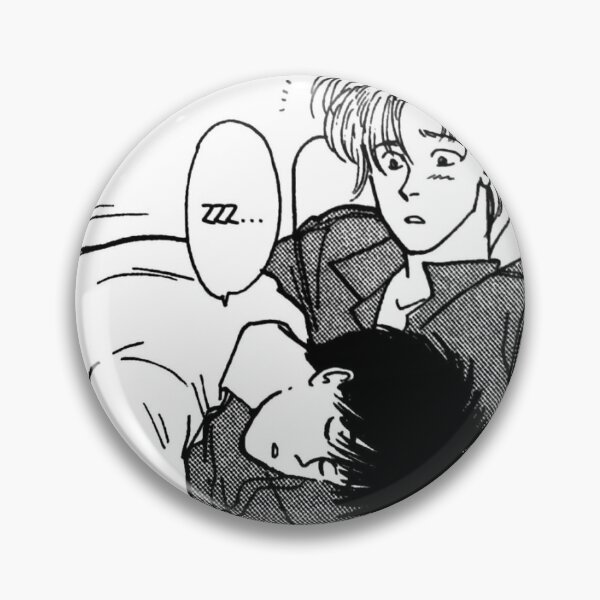 Item preview, Ash and Eiji - banana fish manga designed and sold by geekpostcard.