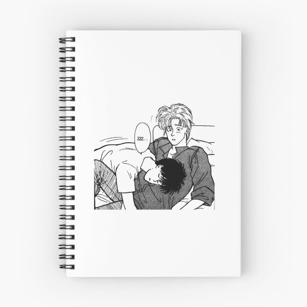 Item preview, Ash and Eiji - banana fish manga designed and sold by geekpostcard.