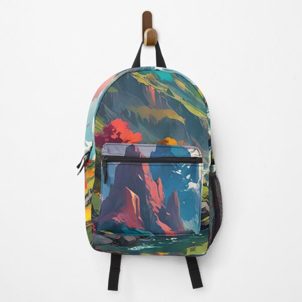 Item preview, Abstract Mountain Waterfall Art designed and sold by Esterlane.