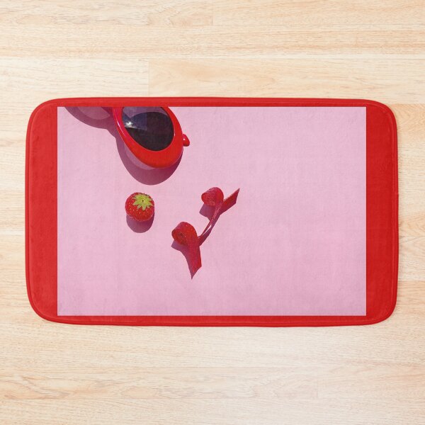 Item preview, Summer still life, strawberries, red glasses on a pink background photo designed and sold by RenataPhoto.