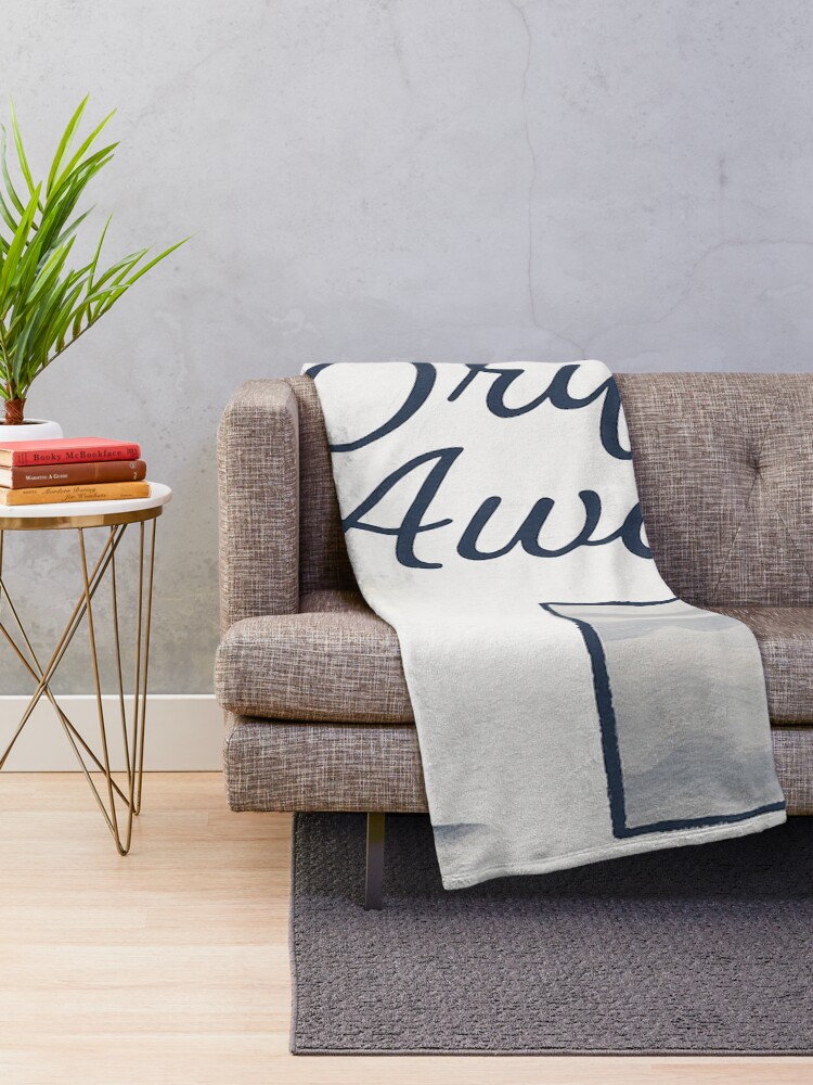 Thumbnail 2 of 6, Throw Blanket, Drift Away – Nautical Minimalist Design designed and sold by Chanilati.