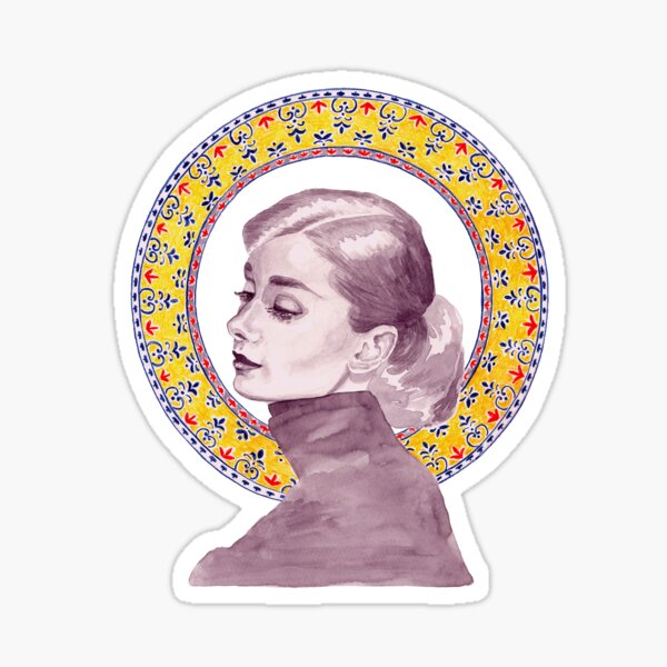 Item preview, Audrey Hepburn | Watercolour designed and sold by Valentine-xox.