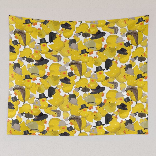 Item preview, Tumbling Yellow Chicks in Hats on White designed and sold by Art in My Loft.