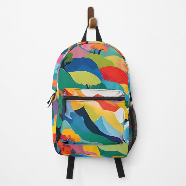 Item preview, Colorful Abstract Mountain Valley Art designed and sold by Esterlane.