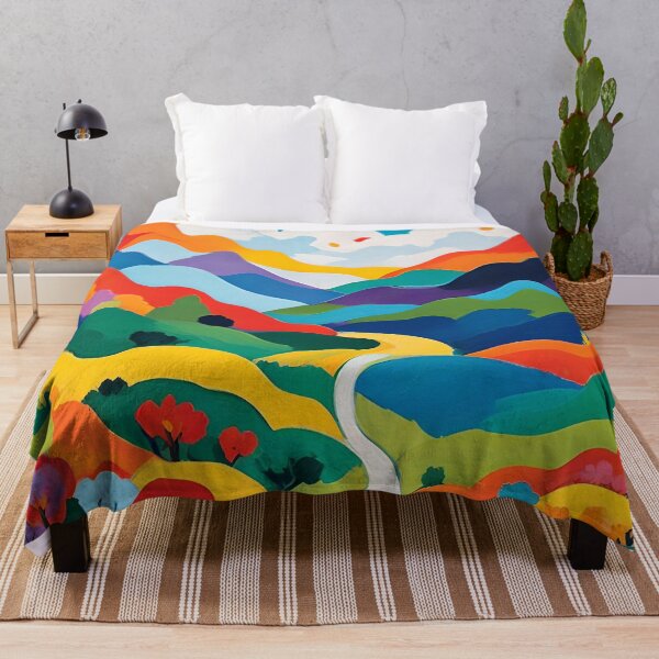 Item preview, Colorful Mountain Range Abstract Art designed and sold by Esterlane.