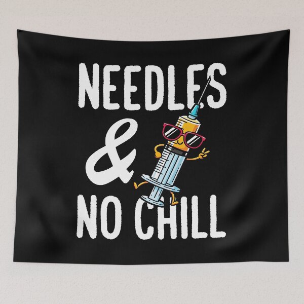 Item preview, NEEDLES AND NO CHILL - NURSE GIFT designed and sold by KEF Custom.