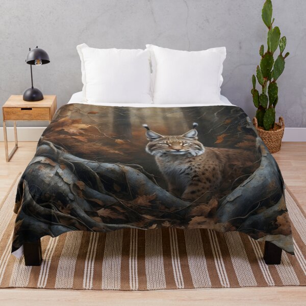 Item preview, Veinbound Lynx – Autumn Roots & Wild Gaze by LaLi Designs designed and sold by LaLi-Designs.