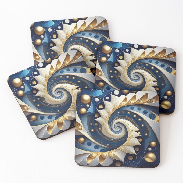 Item preview, Colorful Abstract Fibonacci Art 126 designed and sold by Vicky Brago-Mitchell®.