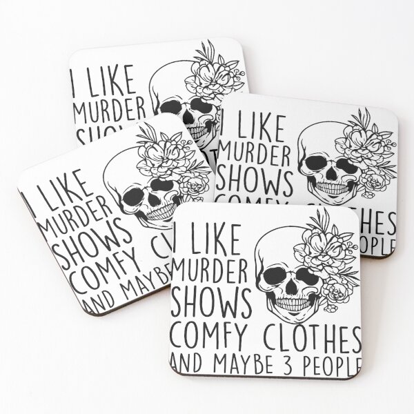 Item preview, Women Novelty Shirt I Like Murder Shows Friends Horror Tee Maybe 3 People Funny Graphic Casual Athletic Tops  designed and sold by delonahuty.