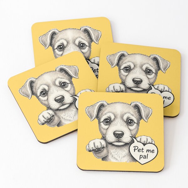 Item preview, Pet Me Pal – Cute Sad Puppy Dog Design for Dog Lovers designed and sold by Just Meaningful.