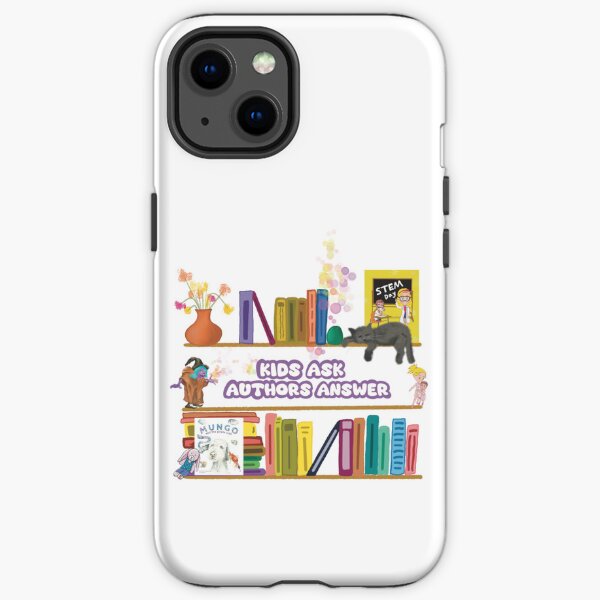 Item preview, Kids Ask, Authors Answer show, fun bookshelf.  designed and sold by SamsStoryDesign.