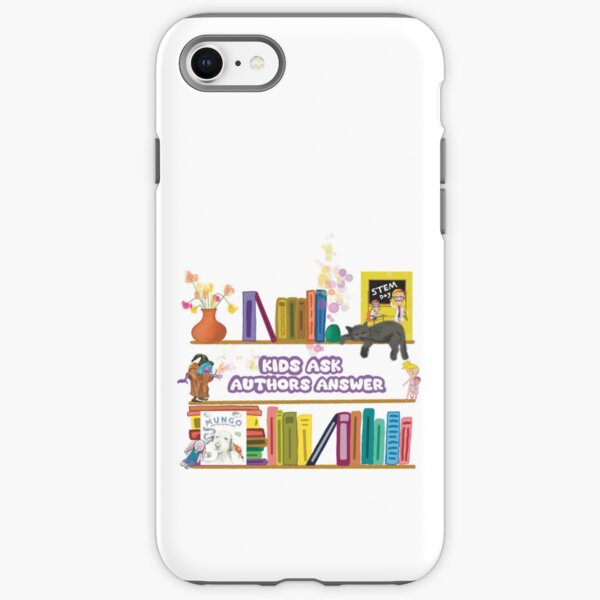 Item preview, Kids Ask, Authors Answer show, fun bookshelf.  designed and sold by SamsStoryDesign.