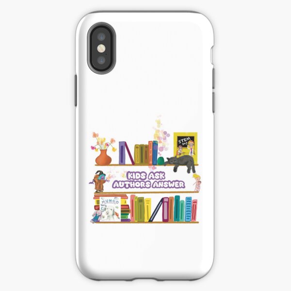 Item preview, Kids Ask, Authors Answer show, fun bookshelf.  designed and sold by SamsStoryDesign.