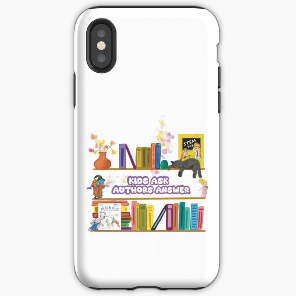 Item preview, Kids Ask, Authors Answer show, fun bookshelf.  designed and sold by SamsStoryDesign.