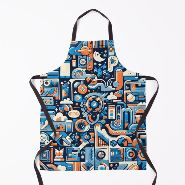 Item preview, Dynamic Geometric Tech Art with Futuristic Icons designed and sold by FusionGaze.