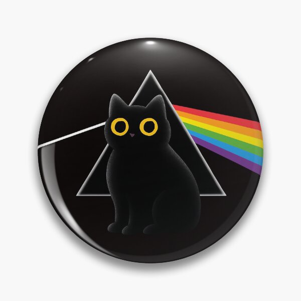 Item preview, Prism Cat – Psychedelic Rainbow Black Cat Design designed and sold by TheAlibishop.
