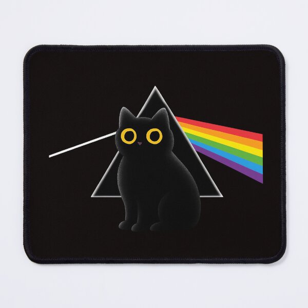 Item preview, Prism Cat – Psychedelic Rainbow Black Cat Design designed and sold by TheAlibishop.