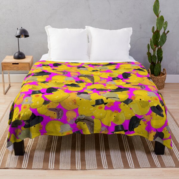 Item preview, Tumbling Yellow Chicks in Hats on Magenta designed and sold by Art in My Loft.
