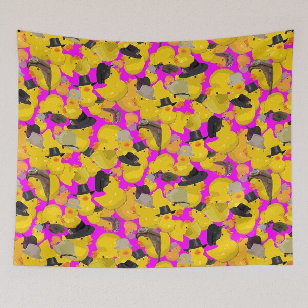 Item preview, Tumbling Yellow Chicks in Hats on Magenta designed and sold by Art in My Loft.