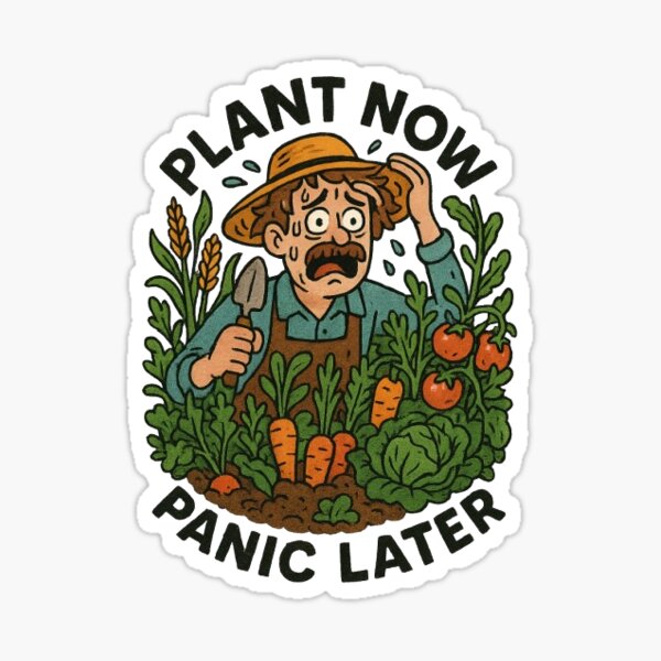 Item preview, Plant now panic later designed and sold by 2secondacres.