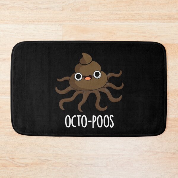 Item preview, Octo-poos Funny Octopus Pun (Dark BG) designed and sold by punnybone.
