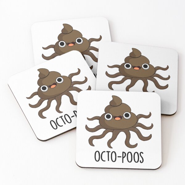 Item preview, Octo-poos Funny Octopus Pun  designed and sold by punnybone.