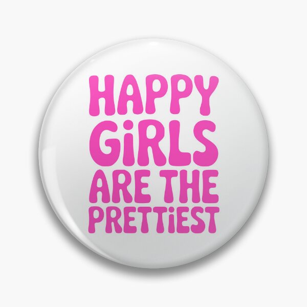 Item preview, Happy Girls Are The Prettiest! Pink Girly designed and sold by PMCreative.