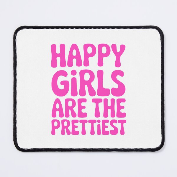 Item preview, Happy Girls Are The Prettiest! Pink Girly designed and sold by PMCreative.