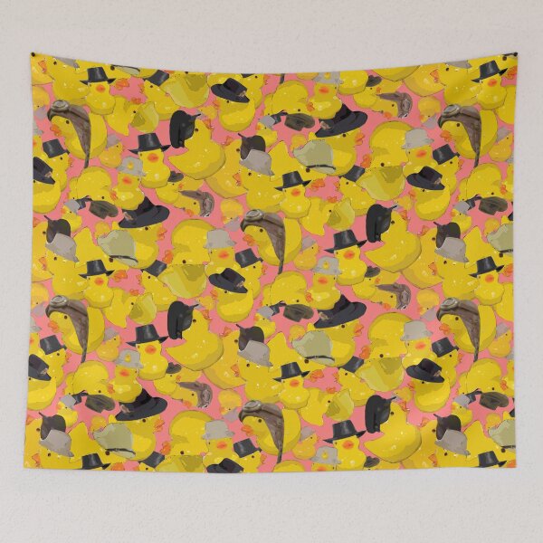 Item preview, Tumbling Yellow Chicks in Hats on Blush designed and sold by Art in My Loft.