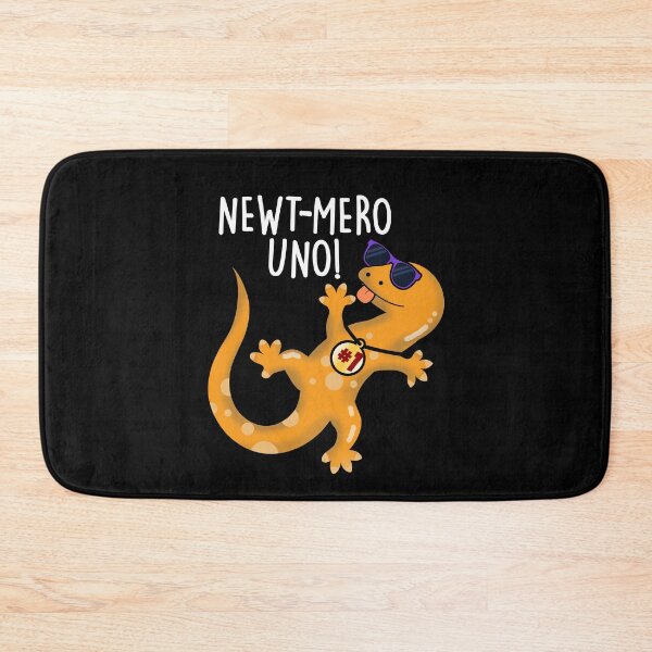 Item preview, Newt-mero Uno Funny Newt Pun (Dark BG) designed and sold by punnybone.