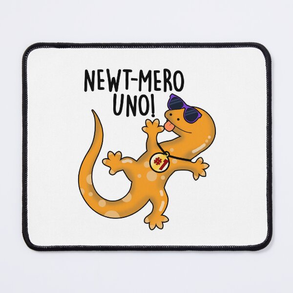 Item preview, Newt-mero Uno Funny Newt Pun designed and sold by punnybone.