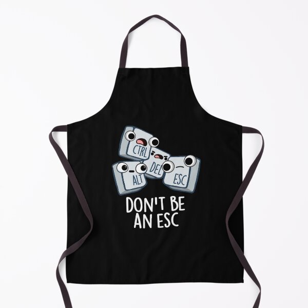 Item preview, Don't Be An Esc Funny Keyboard Pun (Dark BG) designed and sold by punnybone.