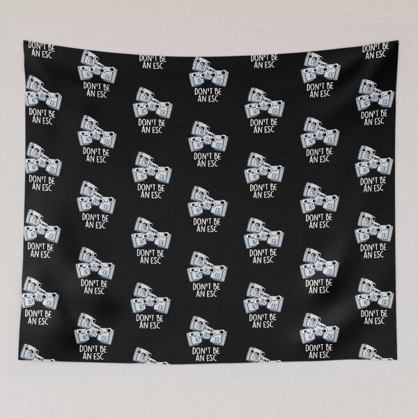 Item preview, Don't Be An Esc Funny Keyboard Pun (Dark BG) designed and sold by punnybone.